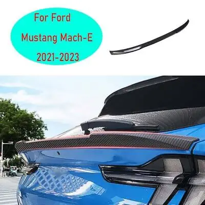 For Ford Mustang Mach-E 2021-2023 Carbon Fiber Rear Trunk Spoiler Wing Flap 1pcs • $283.52