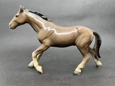 Horse Gaiting Figurine Porcelain Ceramic Vintage Japan • $16.99