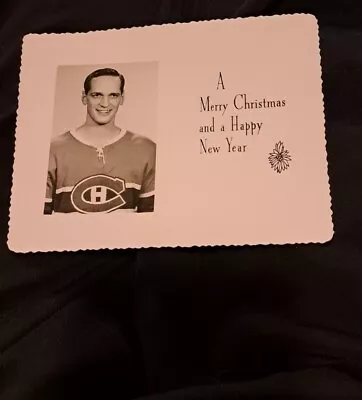 Montreal Canadiens  Rare Jacques Laperriere  Christmas Card • $11.03