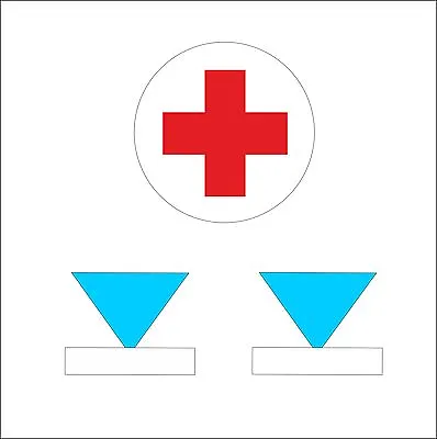 Sticker Set 1x Red Cross 2x WAT For NVA GT Automotive Bucket LO W50 GAZ UAZ Ural • $5.86