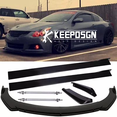 For Nissan Altima Sedan Side Skirt Rear Front Bumper Lip Splitter Spoiler Rods • $231.43