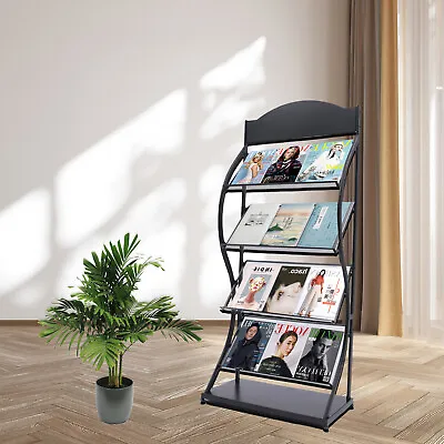 Floor-stand Brochure Display Holder Stand Magazine Newspaper Rack For Reception • £75