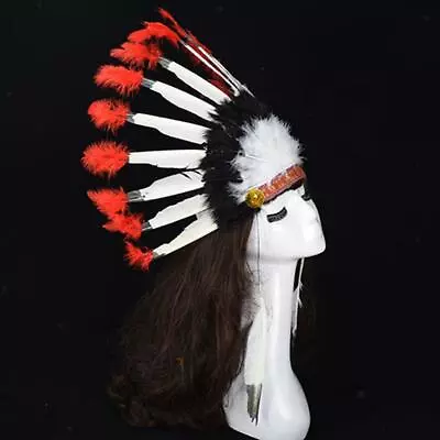 Women's  Feather Headdress Indian Costume Party Dress Up • £7.32