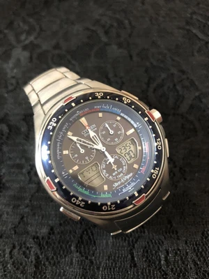 $328.06 • Buy CITIZEN Eco Drive DIGI ANA AMERICA S CUP 2003 MODEL Solor Powered Watch(8hrs)