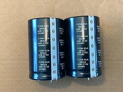 2 New 18000 Uf 100v CDE Main Filter Capacitors For Marantz 2275 EXACT FIT 50mm • $70