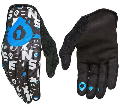 Men's Gloves 661 Comp Repeater Mtb Cycle Bike Bmx Black / Cyan X-large Xl 11 • £6.95