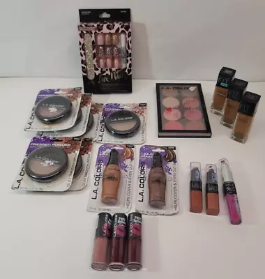 L.A. Color Makeup Lux Nails & Maybelline Fit Me Lot Of 19 • $25.99