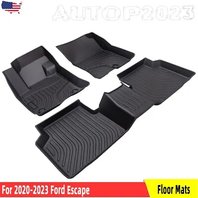 Floor Mats Liners Carpets For 2020 2021 2022 2023 Ford Escape All-Weather TPE • $56.86