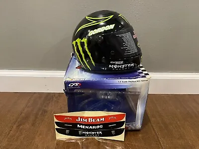 Robby Gordon Monster Energy 1:3 Scale Replica Mini Helmet - NASCAR Racing 2008 • $94.99