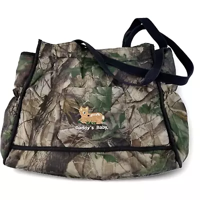 Camo Diaper Bag Jordan Lee Originals Realtree Daddys Baby Deer Nylon USA Made • $15.99