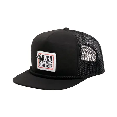 Rvca Hats Black Snapback Security Foamy Trucker Avyha00320 Blk • $23.95
