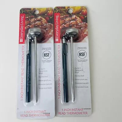 Lot Of 2 Everyday Living 1 Inch Instant Read Thermometer NSF Certified  NEW • $9.88