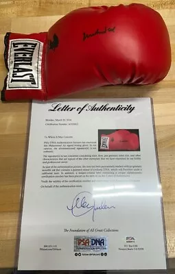 Muhammed Ali Signed Full Sized Everlast Boxing Glove PSA/DNA Full Letter Clean • $1299.95