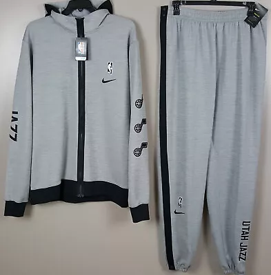 Nike Utah Jazz Warm Up Suit Jacket +pants Grey Team-issued New (size 2xltt Tall) • $179.99