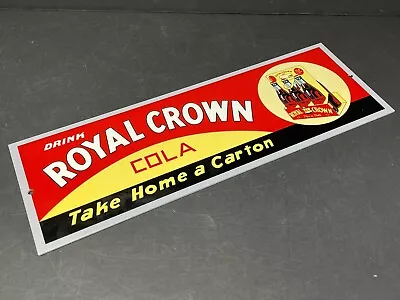 Vintage Royal Crown  Soda Pop 15” Metal Advertising Rc Restraunt Store Gas Sign • $67.40