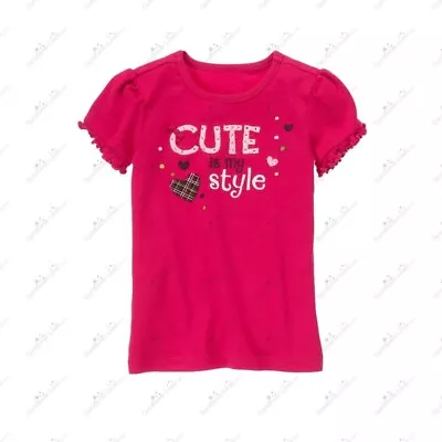 Nwt Gymboree Pups And Kisses Cute Is My Style  Short  Sleeve Tee Top Sz 9 • $18.99