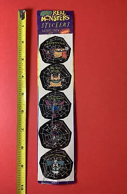 1995 AAAHH! Real Monsters Nickelodeon Sticker Pack 1  Strip NOS 90s • $5.50