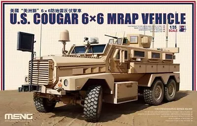 Meng Model SS005 1/35 U.S. Cougar 6x6 MRAP Vehicle • $54.99