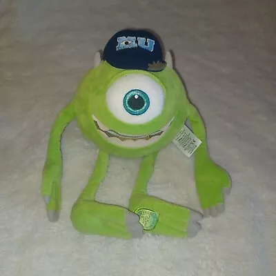 Disney Pixar Mike Wazowski Monsters Inc Plush Doll Stuffed Toy MU Hat • $9.16