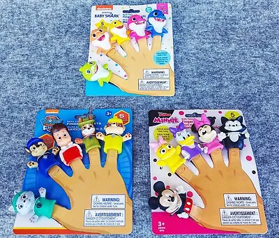 Nickelodeon Finger Puppets  Paw Patrol   Baby Shark    Disney Minnie  Lot Of 3 • $15