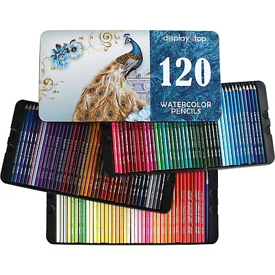 120 Colouring Pencils Set Adult Kids Watercolour Drawing Pencils Art Pens Gift • £16.99