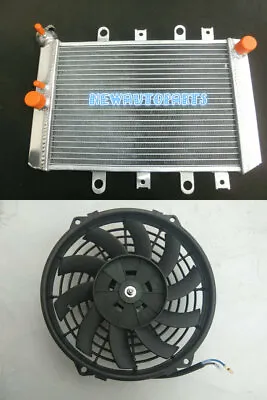 Aluminum Radiator + Fan For ATV Quad Yamaha Grizzly 700 YFM700/550/500 07-13 08 • $78.77