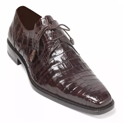 Mezlan Genuine Crocodile Brown Anderson Lace-Up (10.5-M) • $750