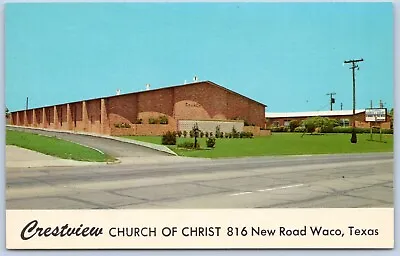 Postcard TX Waco Texas Crestview Church Of Christ P4C • $5.99