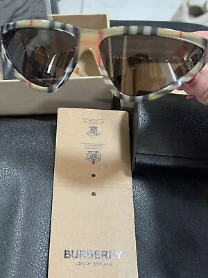 Burberry Black Cat Eye Sunglasses Vintages With Tags And Full Boxes Brochure... • $89