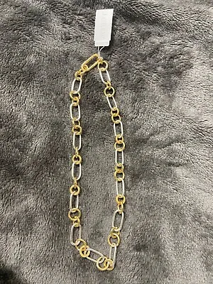 J. Crew Women's Silver Gold Tone Chain Fashion Necklace 9  • $16.99