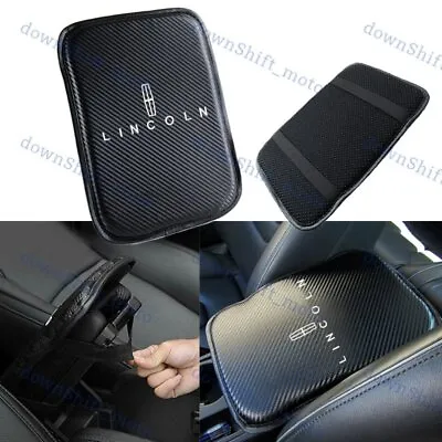 New For LINCOLN Embroidery Carbon Fiber Car Center Armrest Cushion Mat Pad Cover • $13.99