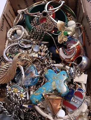LB Lbs Huge Lot Jewelry Vintage New Junk Wear Resell YOU GET WHATS IN PICTURES A • $19.99