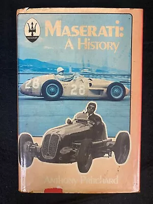 Maserati: A History Hardcover Book By Anthony Pritchard 1976 • $4.99