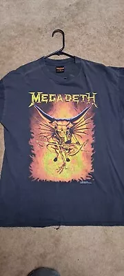 Vintage MEGADETH Countdown To Extinction Devil Vic Shirt XL 1993 • $80