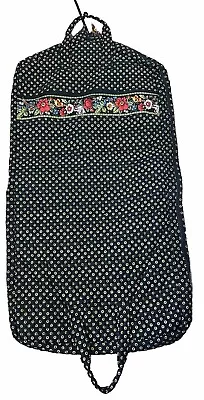 Vera Bradley Garment Dress Hanging Bag Large Alpine Black NOS Foldable Retired • $55