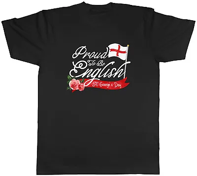 £10.95 • Buy Proud To Be English St George's Day Mens Unisex T-Shirt Tee Gift