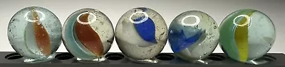 Cats Eye Marbles Multi Colored Lot Of 5 Vintage • $3.50