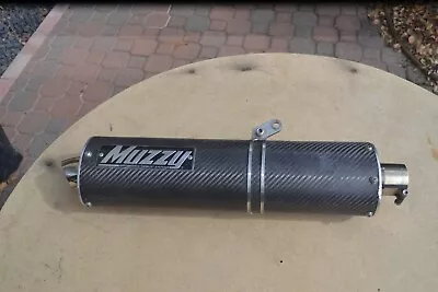Muzzy Exhaust Can Muffler Slip On Pipe Carbon Fiber • $199.99