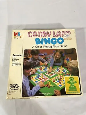 1984 Candy Land Bingo Game By Milton Bradley. Made In USA.  Color Recognition • $23.99