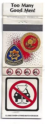 Stop DWI Matchbook USMC Marine Corps Military Police  California Highway Patrol • $2.99