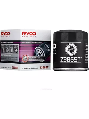 Ryco Syntec Oil Filter Fits Toyota Echo 1.5 NCP12 (Z386ST) • $31.30