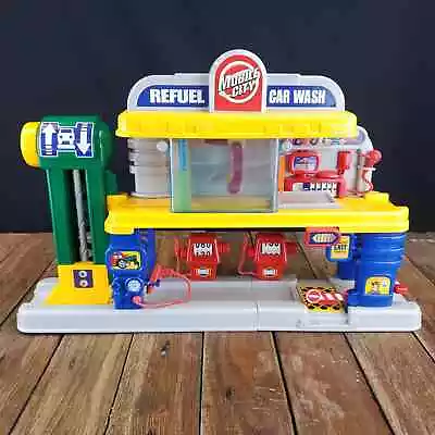 Vintage Mobile City Car Wash And Gas Station Refuel Elevator Lift Repair Works • $29.99