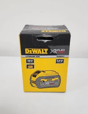 DeWalt DCB547 18V 54V Li-Ion XR Flexvolt Convertible Battery 9.0Ah Seal Intact • £124.99