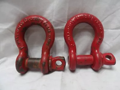 Pair Of Crosby 3-1/4 Ton Shackles Clevis USA • $23.99