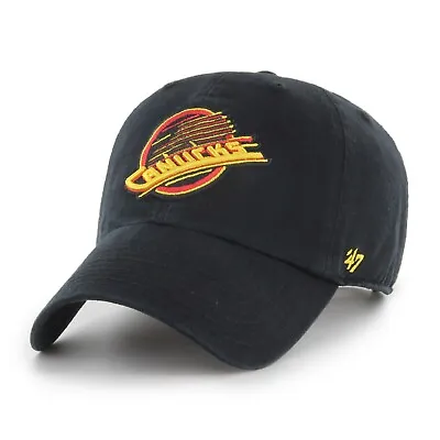 47 Brand Vintage Vancouver Canucks Clean Up Hat! NHL Dad Cap Retro Skate Logo • $26.90