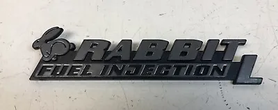 78-84 Volkswagen Rabbit Fuel Injection L Emblem Sign Nameplate Tailgate Oem • $19.99