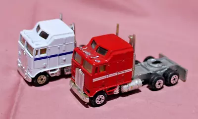 Lot Of 2 Road Champs Kenworth Aerodyne Cab Over Engine Truck Toy AL • $21.99