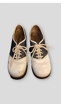 RARE Vintage Bort Carleton 1960’s Black And White  Saddle Shoes • $50