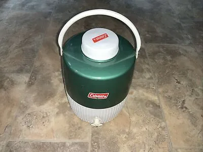 Vintage Coleman 2 Gallon Water Jug Cooler Green • $30