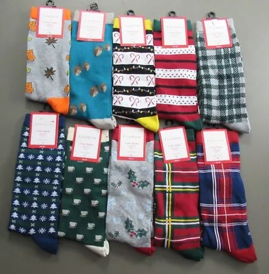 Club Room Men's 1-Pair Holiday Crew Socks Assorted Colors Shoe Size 7-12 • $1.99